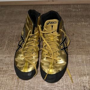 Gold Wrestling Shoes